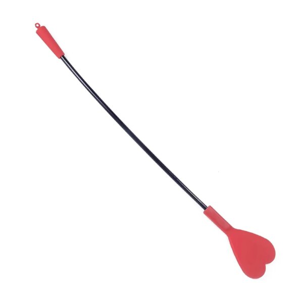 14.1inch Silicone Heart Horse Spanking Paddle, Sex Toys, BDSM Flirting Sex Crop Whip, Black/Purple/Red