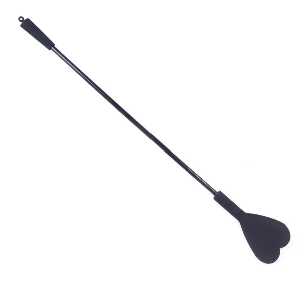 14.1inch Silicone Heart Horse Spanking Paddle, Sex Toys, BDSM Flirting Sex Crop Whip, Black/Purple/Red