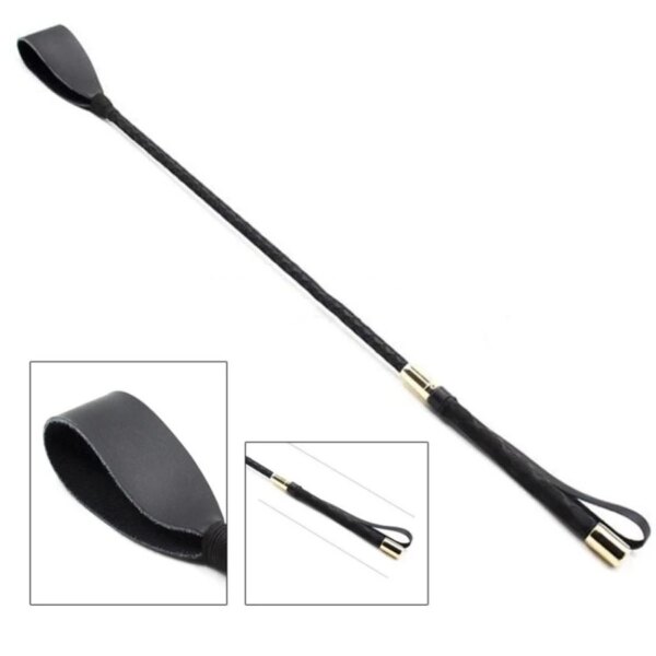 BDSM fantasy Bondage Boutique Slim Leather Riding Crop Whips paddle handle Fetish spank slave submission sex toys for couples