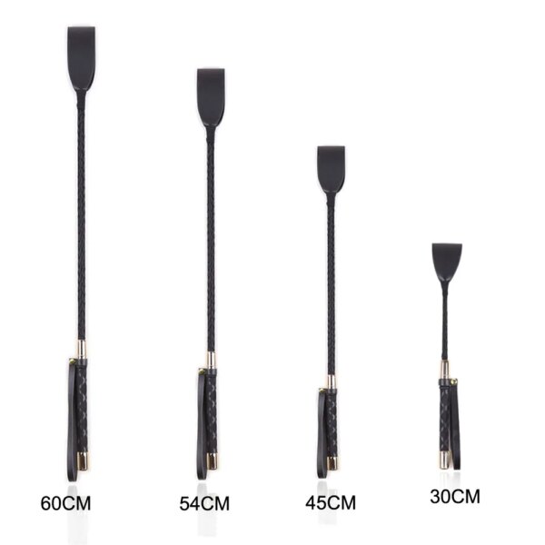 BDSM fantasy Bondage Boutique Slim Leather Riding Crop Whips paddle handle Fetish spank slave submission sex toys for couples
