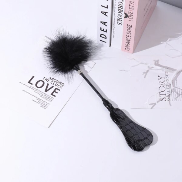 Feather Tickle with 2 ends  Sex Toys Whip Horse  Riding Crop Slapper SM Tools for Adult
