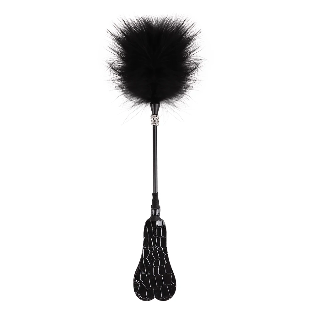 Feather Tickle with 2 ends  Sex Toys Whip Horse  Riding Crop Slapper SM Tools for Adult