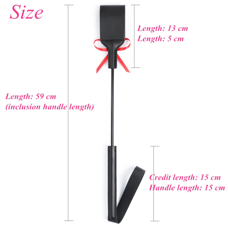 Bondage Boutique Slim Leather Riding Crop Horse Whip pony Spanking Knout BDSM Lash Fetish Flogger Sex toys for Women/Couples Bondage Boutique Slim Leather Riding Crop Horse Whip pony Spanking Knout BDSM Lash Fetish Flogger Sex toys for Women/Couples