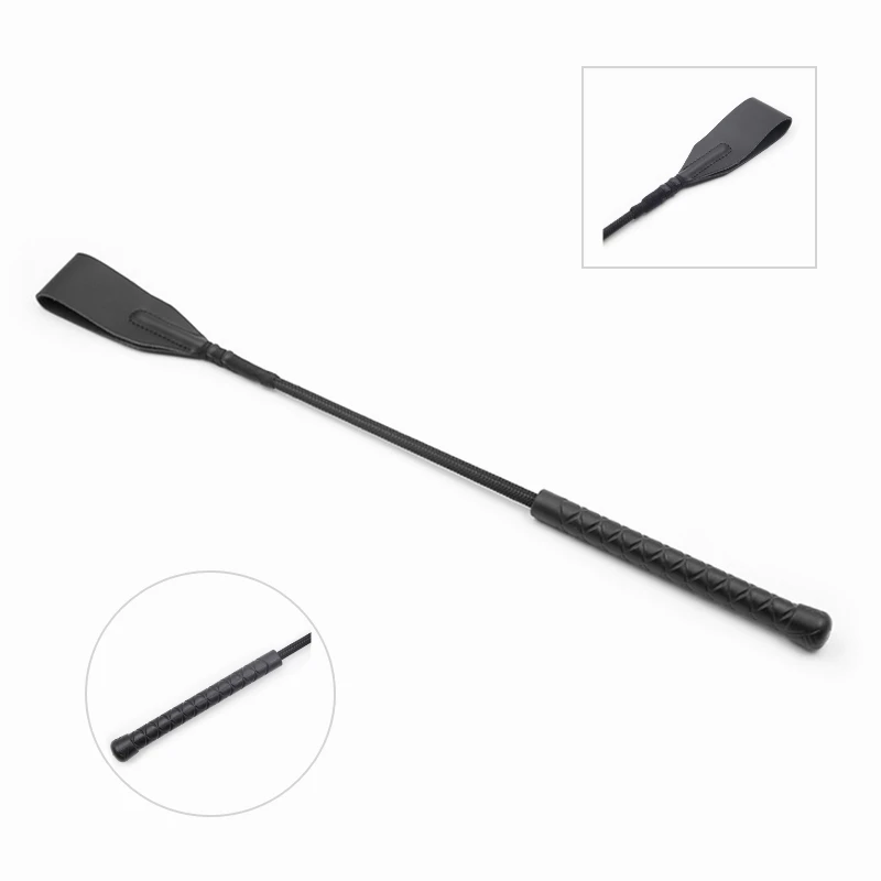 Bondage Boutique Slim Leather Riding Crop Horse Whip pony Spanking Knout BDSM Lash Fetish Flogger Sex toys for Women/Couples Bondage Boutique Slim Leather Riding Crop Horse Whip pony Spanking Knout BDSM Lash Fetish Flogger Sex toys for Women/Couples