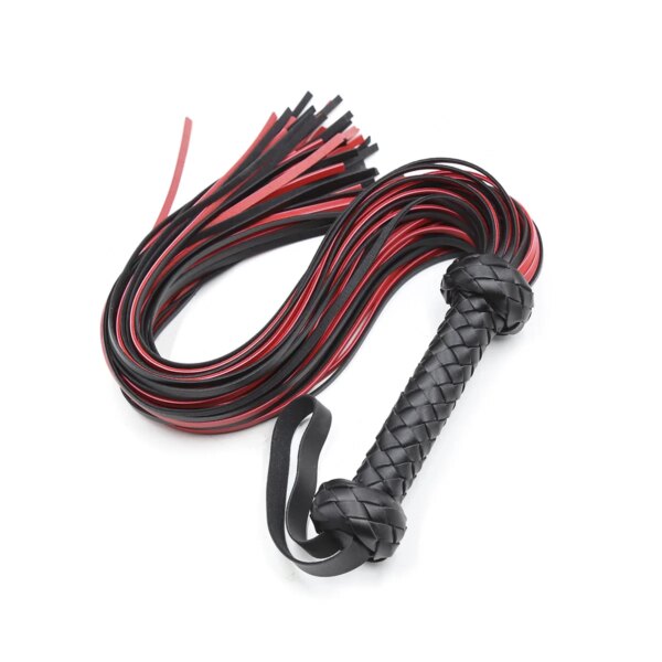 LONG 70CM Black Genuine Leather Pimp Whip Racing Riding Crop Party Flogger Queen Whip for Sex Horse Bdsm Sex Toys for Woman