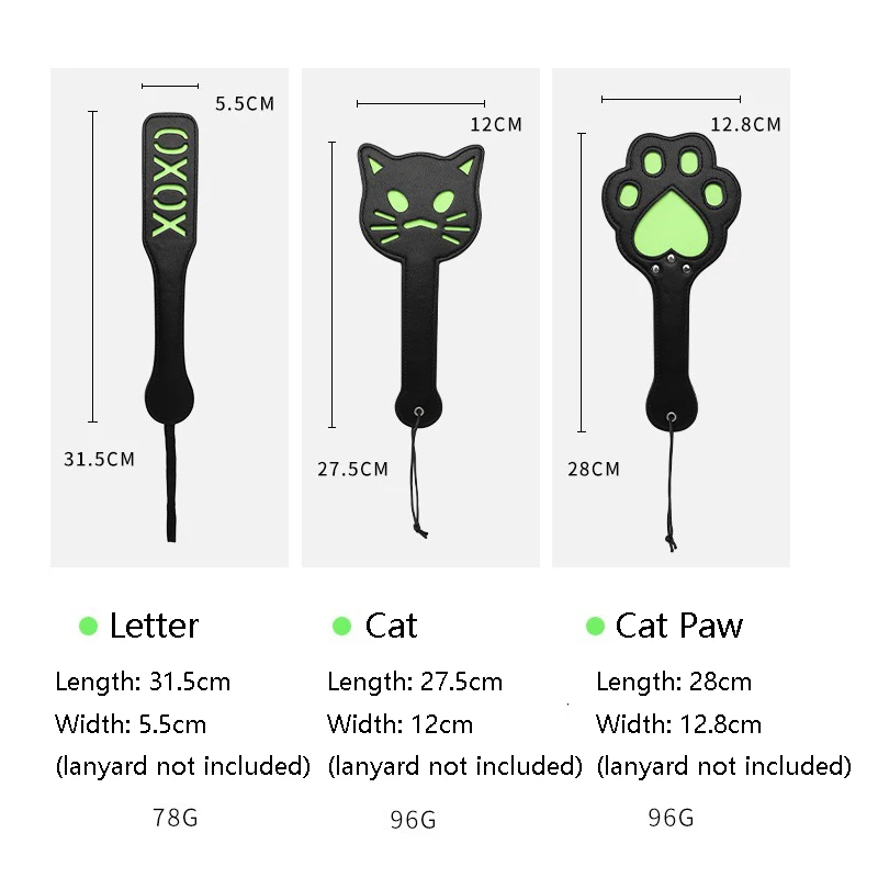 Multiple Styles Luminous Whip Flogger Bondage Flirting Spanking Paddle BDSM Fetish Riding Crop Erotic Sex Toys for Couples Women