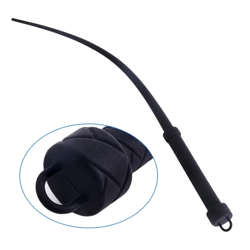 Sexy Simple Black Silicone Elastic Whip with BDSM Fetish Boutique Riding Crop for Couple Flirting Erotic Sex Toys Sexy Simple Black Silicone Elastic Whip with BDSM Fetish Boutique Riding Crop for Couple Flirting Erotic Sex Toys