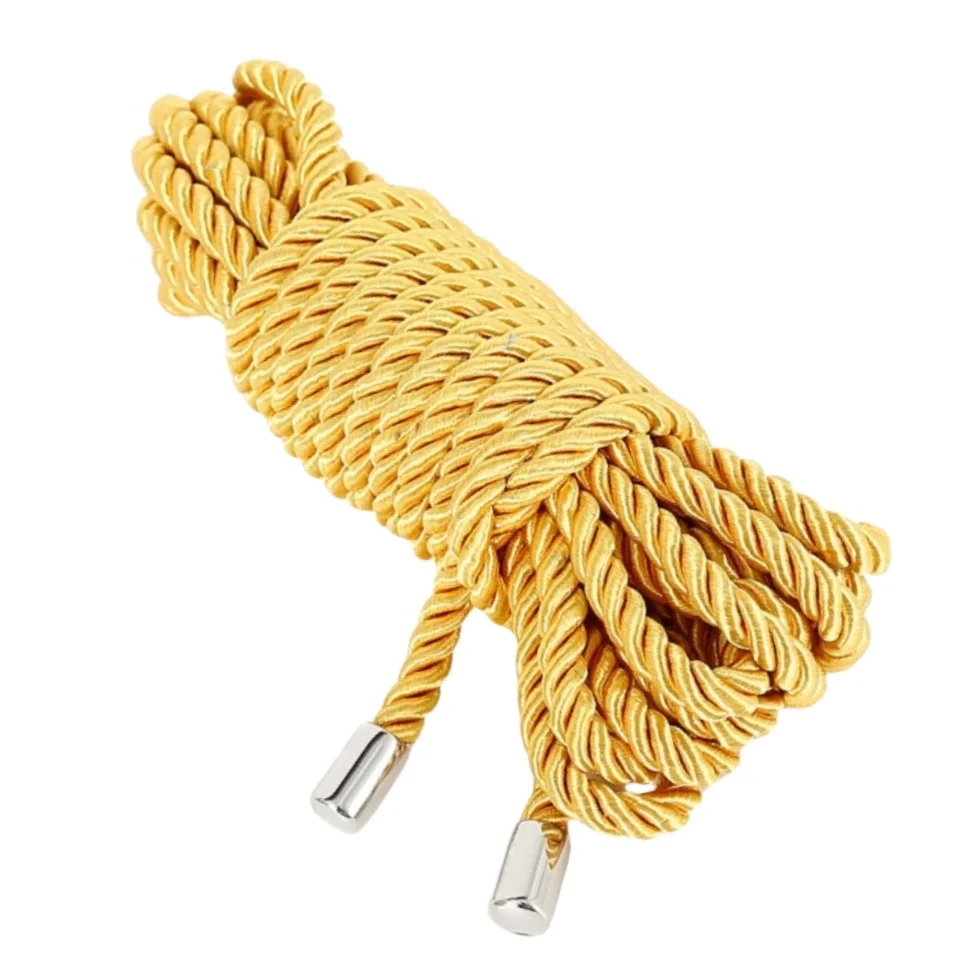 45cm Braid Silk Rope Spot Tassel Whip with Nylon Metal Head Binding Rope for Couple Women Riding Crop Spanking Sex Toys 45cm Braid Silk Rope Spot Tassel Whip with Nylon Metal Head Binding Rope for Couple Women Riding Crop Spanking Sex Toys