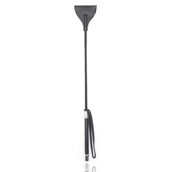 Black Real Leather Whip Horse Crop Widened Head Bdsm Spanking Paddle Flogger Slave Bondage Restraints Sex Toys For Couples