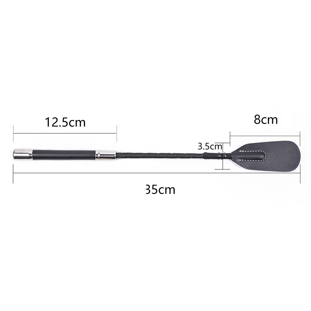 Riding Crop Horse Whip PU Leather Horsewhips Horse Racing Equestrian Supplies Sex Toy Portable Convenient PU Leather Lightweight