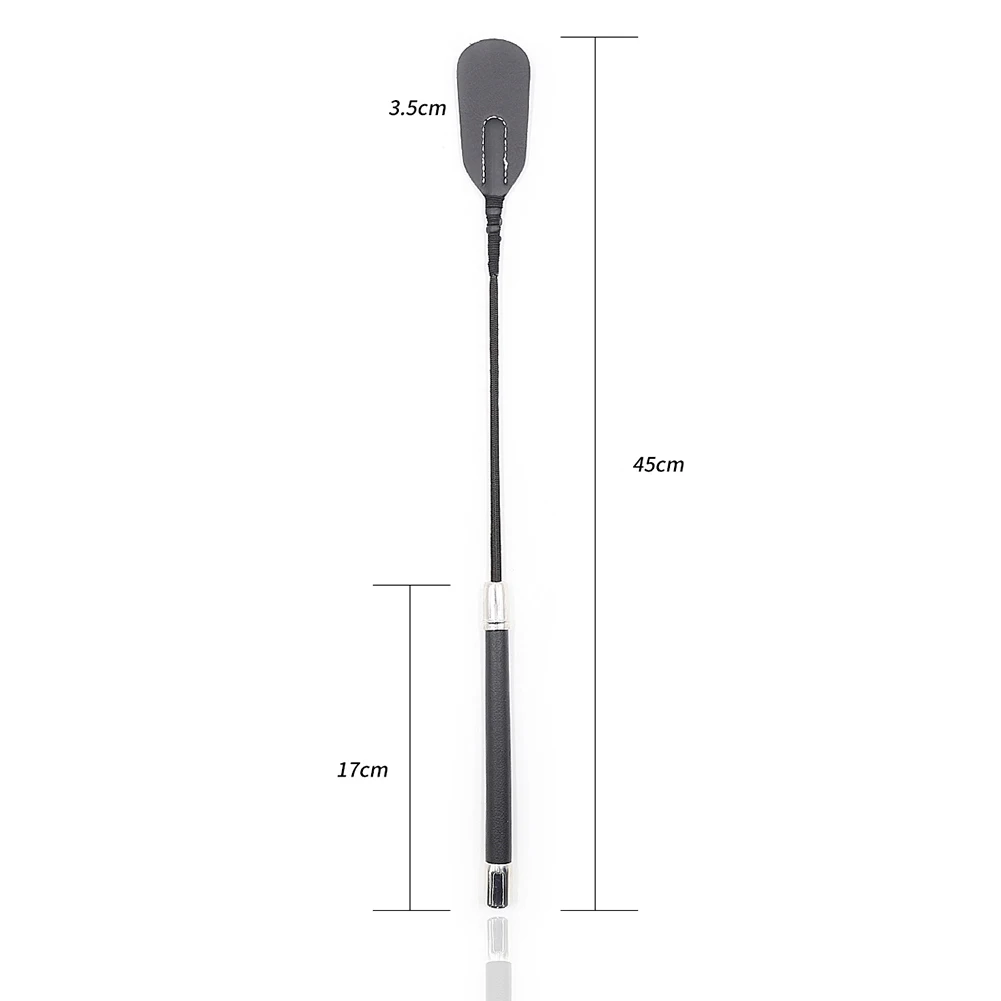 Riding Crop Horse Whip PU Leather Horsewhips Horse Racing Equestrian Supplies Sex Toy Portable Convenient PU Leather Lightweight