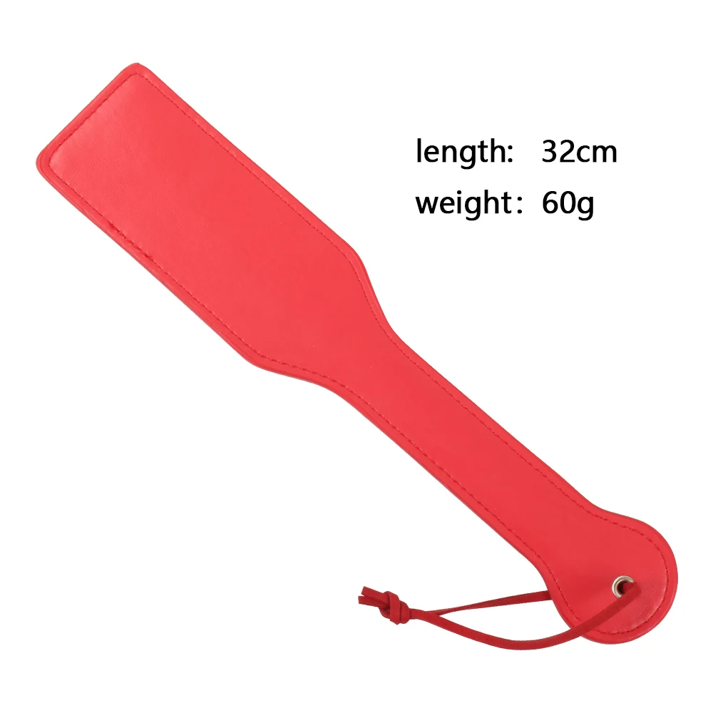 XOXO Spanking  Paddle PU Leather Whip & Crop Bondage Clap  BDSM Alternative Adult Flirting Sex Play Toys For Women and Couples