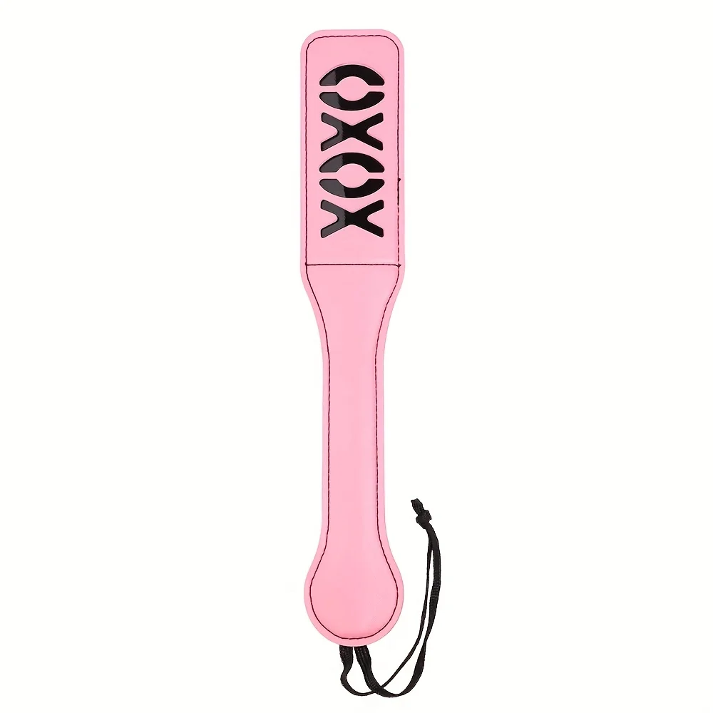 XOXO Spanking  Paddle PU Leather Whip & Crop Bondage Clap  BDSM Alternative Adult Flirting Sex Play Toys For Women and Couples