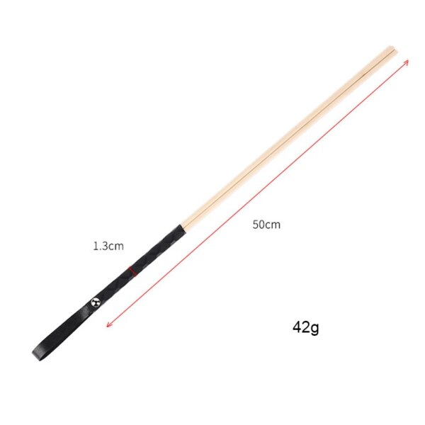 New Natural Rattan 50CM Long Straight Whip Riding Crop Flogger Black PU Leather Tassel Handle Paddle Horse Training Flirting Toy