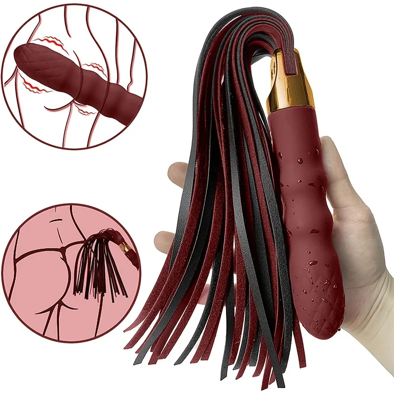 SM Whips Leather Horse Riding Faux Leather Crop Vibrator Soft Silicone Vagina Masturbation Sex Toys Flirtatious Tools Whip Flog SM Whips Leather Horse Riding Faux Leather Crop Vibrator Soft Silicone Vagina Masturbation Sex Toys Flirtatious Tools Whip Flog
