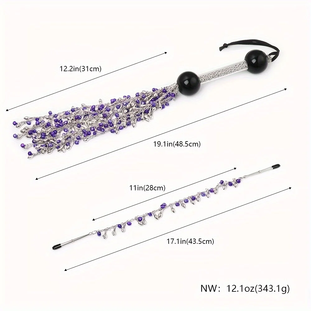2pcs BDSM Bondage Slave Whip Restraints Fetish Horse Crop Nipple Clips  Sex Toys For Women Men Exotic Accessories