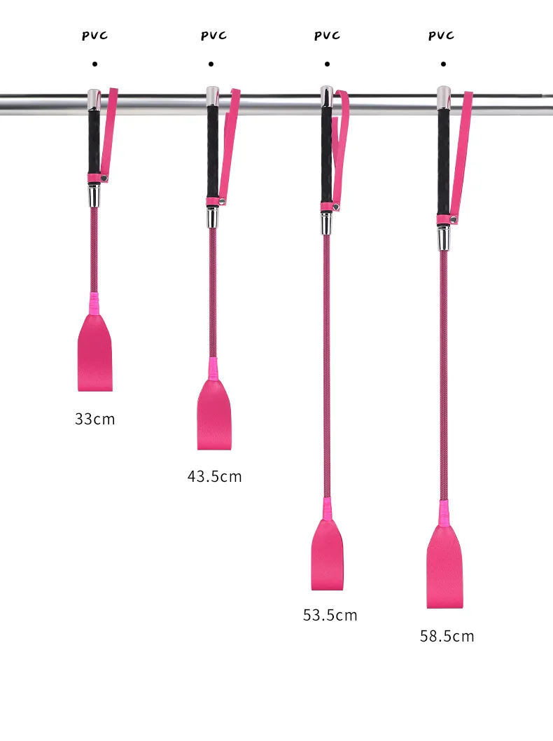 33/43/53/58CM Rose Pink Riding Crop Whip Sex Toys For Couples Women BDSM Spanking Paddle Slave Flogger Fetish Porn Adult Games 33/43/53/58CM Rose Pink Riding Crop Whip Sex Toys For Couples Women BDSM Spanking Paddle Slave Flogger Fetish Porn Adult Games