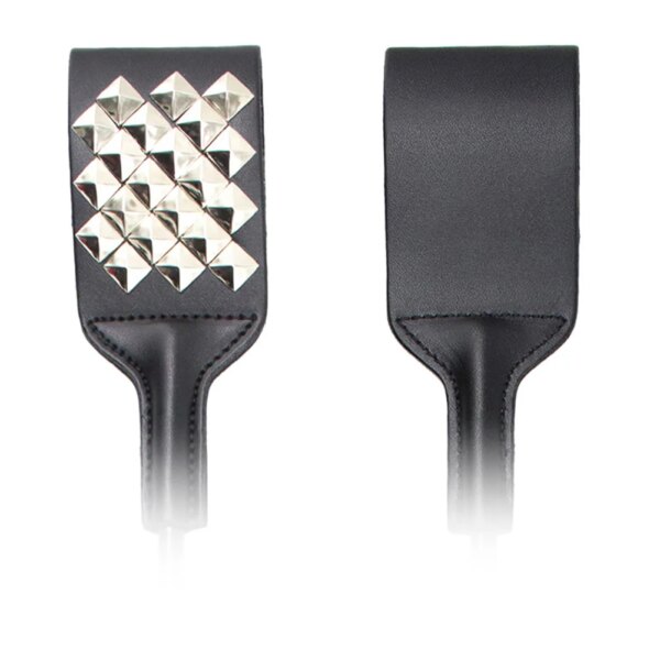 1pc Long Handle Leather Riding Crops BDSM Bondage Spanking Paddle Whips Sex Toy for Men Women Couples Sex Shop Adult Games 18+