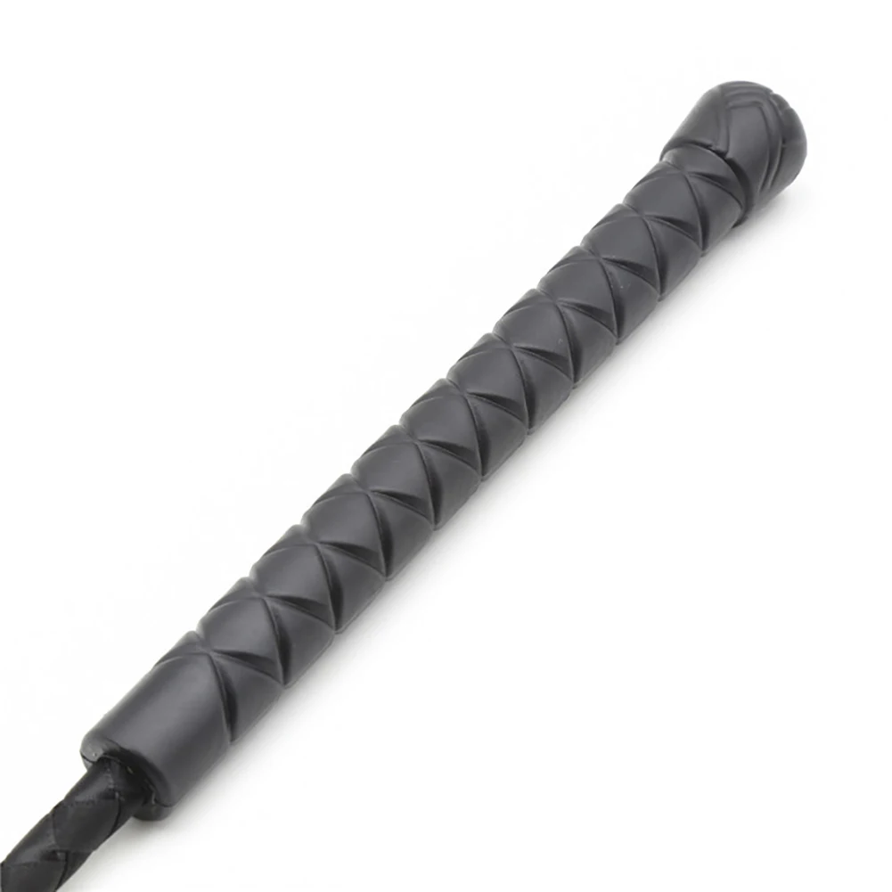 1pc Long Handle Leather Riding Crops BDSM Bondage Spanking Paddle Whips Sex Toy for Men Women Couples Sex Shop Adult Games 18+