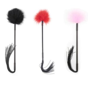 Soft Feather Tickler Spanking Slapper Paddle Whip Erotic  Flirting BDSM Tease Tool Adult Sex Slave Toys for Couples