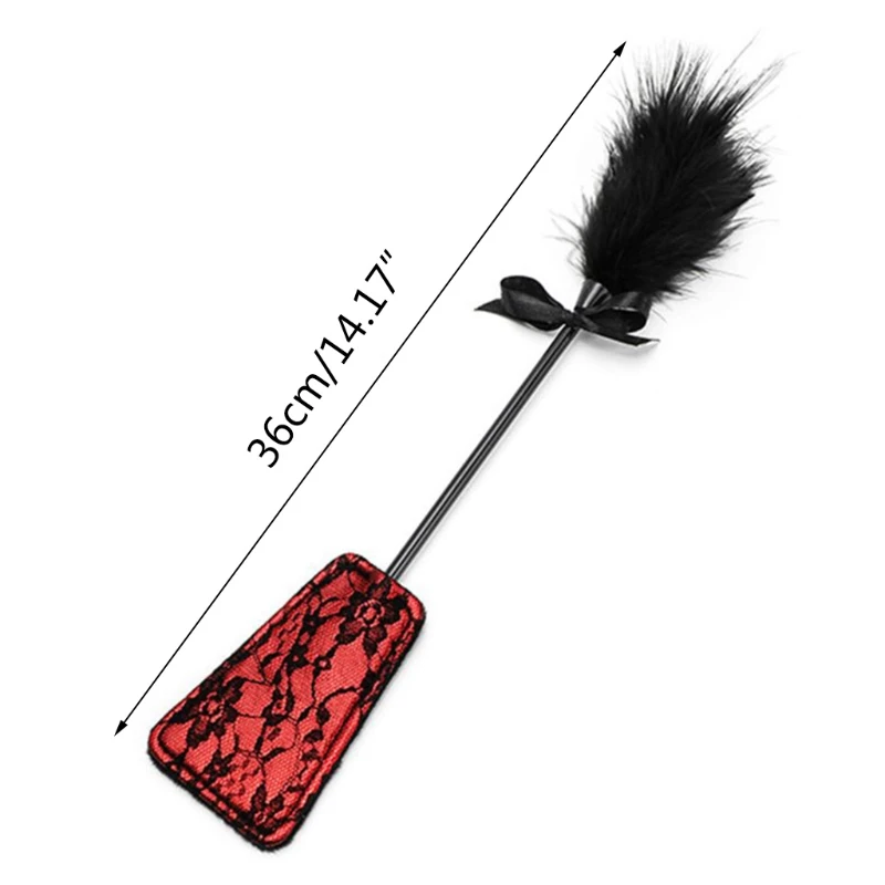 Feather Whip Naughty Fancy Paddles Erotic Fetish Flirting Tickler Tease Couples Game Tool Cosplay Adult Sex Toys