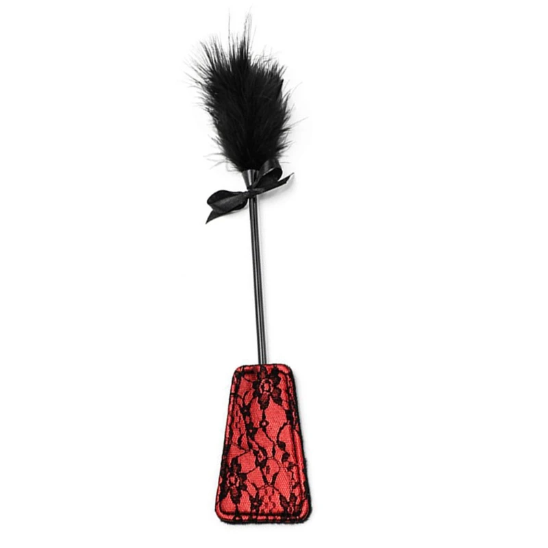 Feather Whip Naughty Fancy Paddles Erotic Fetish Flirting Tickler Tease Couples Game Tool Cosplay Adult Sex Toys
