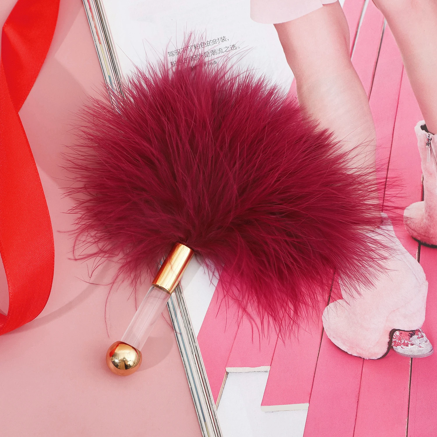 Fetish Tease Feather Tickler Bdsm Bondage Foreplay Sensory Tickled Stimulator Feather Adult Games Sex Toys for Couples Sex Shop