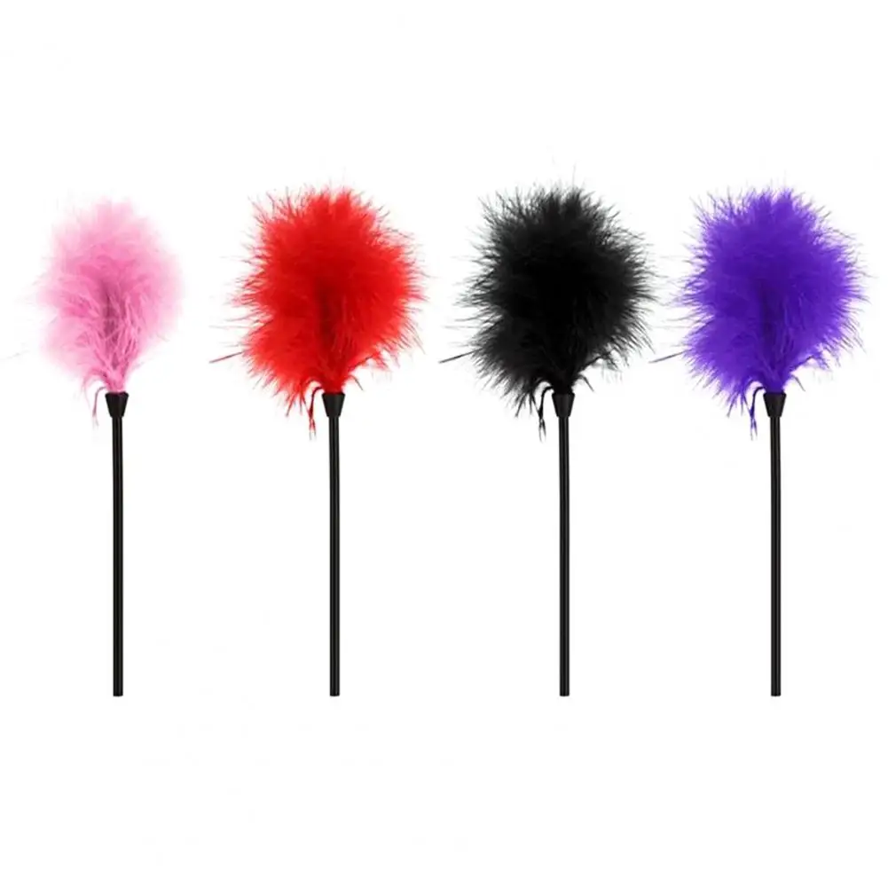 Tickler Feather Fast Adaptation Cosplay Tickler Comfortable Sex Tickler Skin-friendly Feather Teaser Whip Bondage Feather