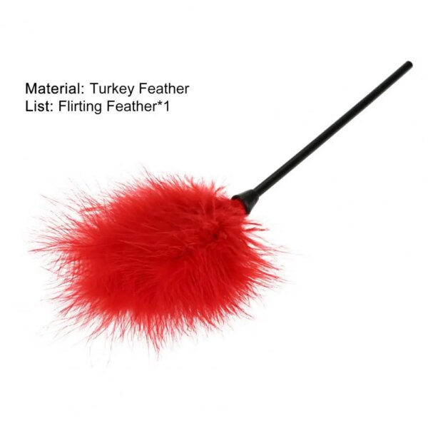 Tickler Feather Fast Adaptation Cosplay Tickler Comfortable Sex Tickler Skin-friendly Feather Teaser Whip Bondage Feather