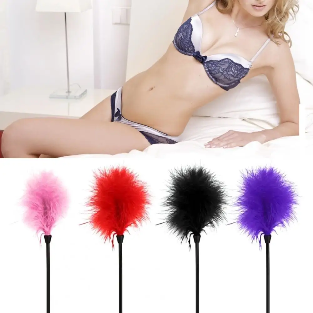 Tickler Feather Fast Adaptation Cosplay Tickler Comfortable Sex Tickler Skin-friendly Feather Teaser Whip Bondage Feather