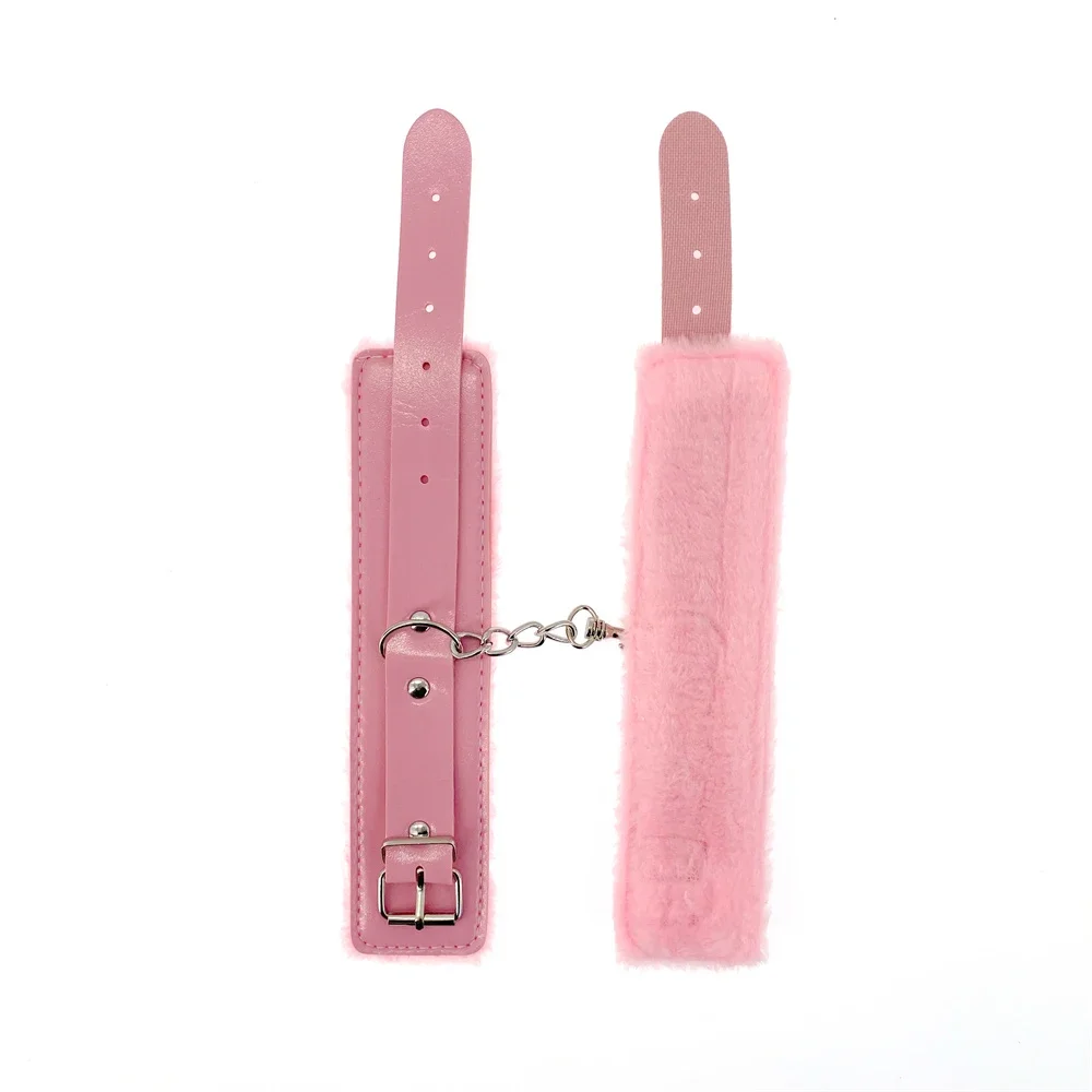 2pcs PU Leather Sex Handcuffs with Eye Mask Sex Toys for Couples Adult Games Slave Bondage Restraints Erotic Accessories