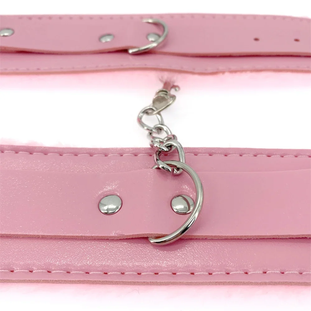 2pcs PU Leather Sex Handcuffs with Eye Mask Sex Toys for Couples Adult Games Slave Bondage Restraints Erotic Accessories
