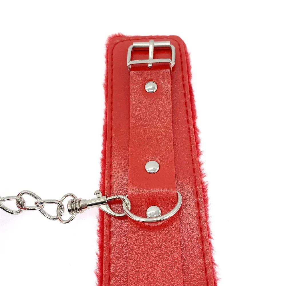 2pcs PU Leather Sex Handcuffs with Eye Mask Sex Toys for Couples Adult Games Slave Bondage Restraints Erotic Accessories