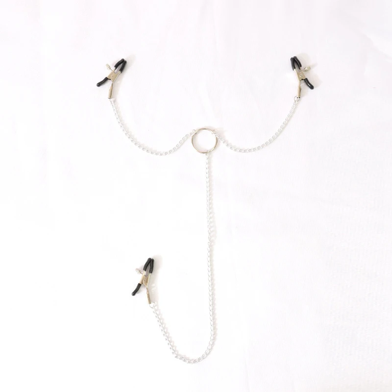 Sexy flirt Nipple Clamps Labia Breast Nipple Clamps With Chain Clips Slave Bdsm Fetish Erotic Toys Sex Tool For women Adult Game
