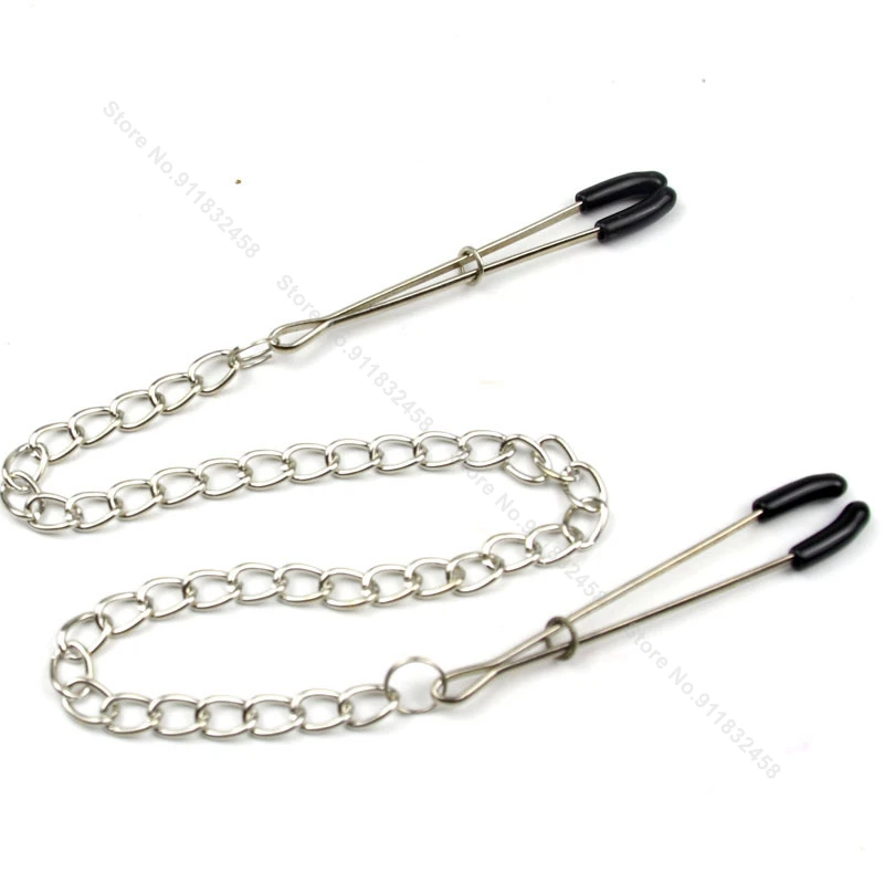 Sexy flirt Nipple Clamps Labia Breast Nipple Clamps With Chain Clips Slave Bdsm Fetish Erotic Toys Sex Tool For women Adult Game