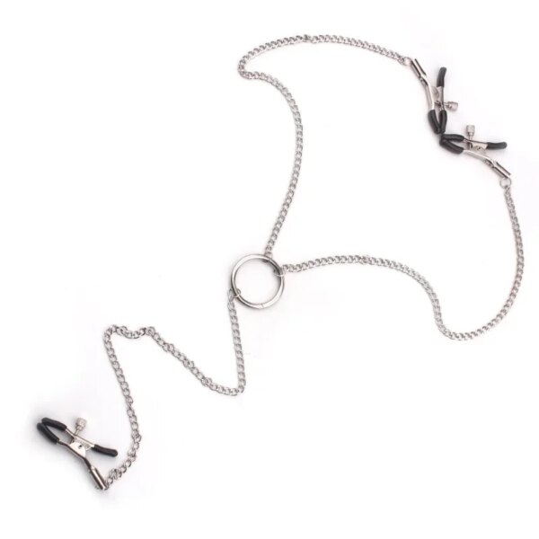 Sexy flirt Nipple Clamps Labia Breast Nipple Clamps With Chain Clips Slave Bdsm Fetish Erotic Toys Sex Tool For women Adult Game