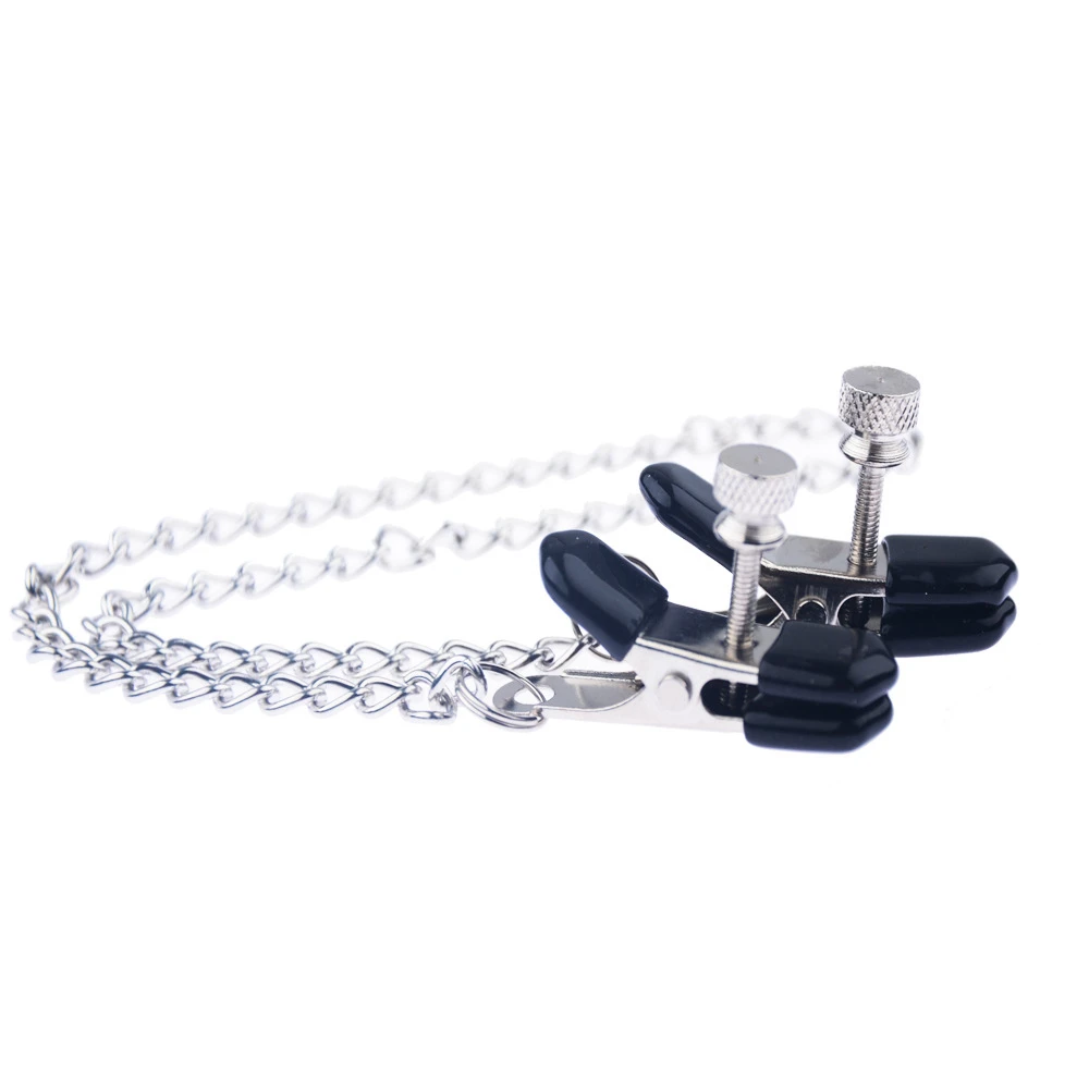 Sexy flirt Nipple Clamps Labia Breast Nipple Clamps With Chain Clips Slave Bdsm Fetish Erotic Toys Sex Tool For women Adult Game