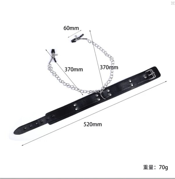 Adult Games Sexy Toys For Women Couples BDSM Bondage Fetish Collar Chain Collars Nipple Clamps Vagina Clitoris Sex Products