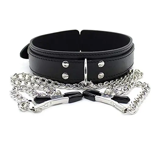 Adult Games Sexy Toys For Women Couples BDSM Bondage Fetish Collar Chain Collars Nipple Clamps Vagina Clitoris Sex Products