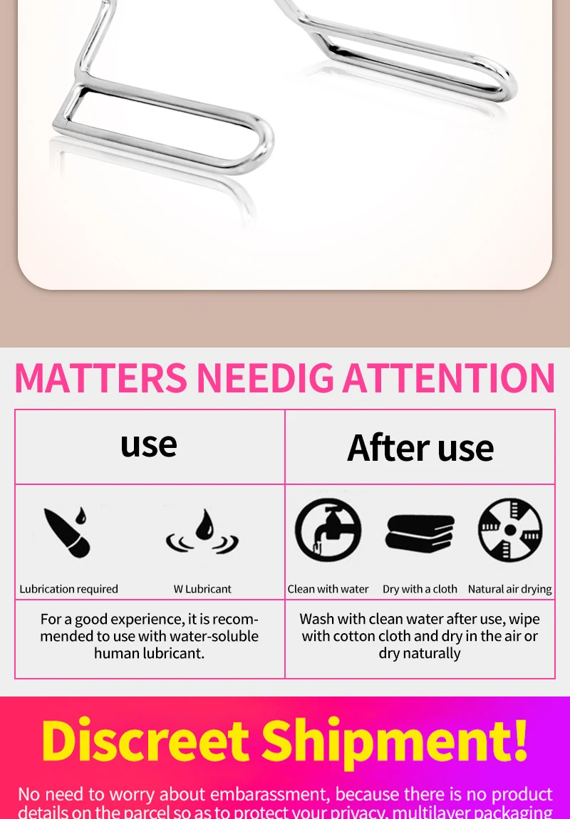 Speculum Vaginal Expander Metal Labia Clip Clitoris Clamp Adult GamesSex Toys Bdsm Anal Traning For Women Vagina Extender