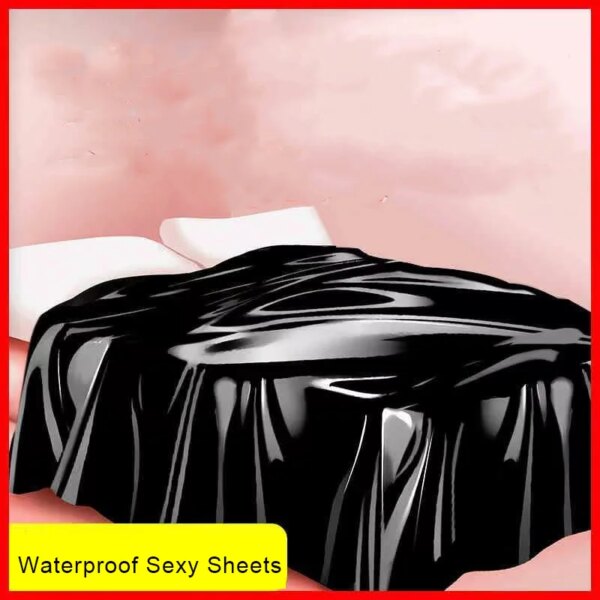 BDSM Waterproof Couple Sex Bed Sheets For Sex Game Lubricants Oilproof Bed Cover Couple Flirt Wetlook Bondage Wet Play Sex Tool