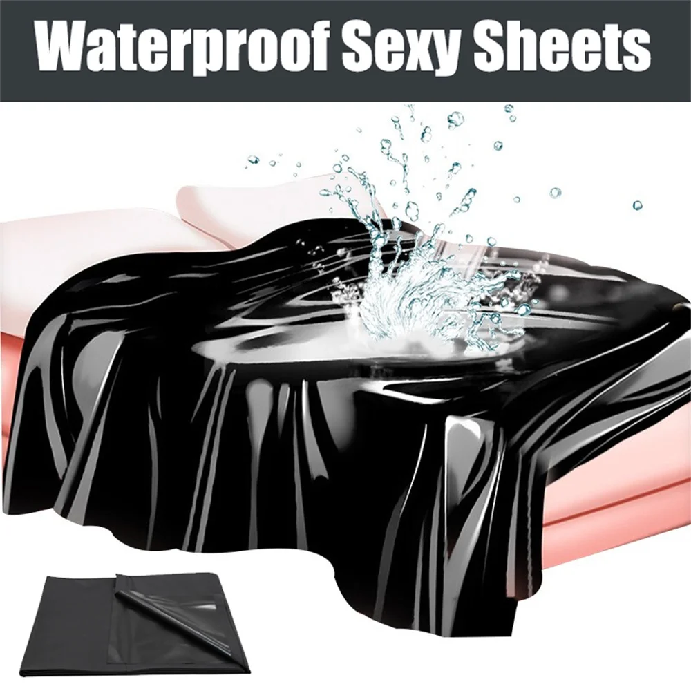 BDSM Waterproof Couple Sex Bed Sheets For Sex Game Lubricants Oilproof Bed Cover Couple Flirt Wetlook Bondage Wet Play Sex Tool