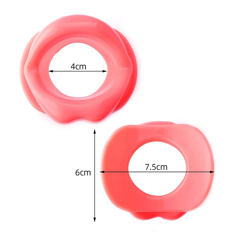 PU Leather Lips Ring Open Mouth Gag Silicone Ball BDSM Bondage Slave Flirting Restraint Erotic Sex Toy for Couples Adult Games