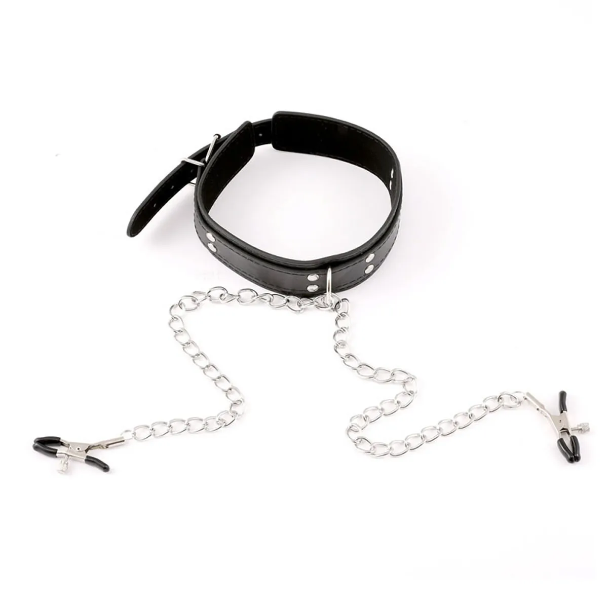 Leather Choker Collar with Nipples Breast Clamp Clip Chain Slave BDSM Sex Toys for Woman Couple Sex Tools Couples Adult Games Leather Choker Collar with Nipples Breast Clamp Clip Chain Slave BDSM Sex Toys for Woman Couple Sex Tools Couples Adult Games
