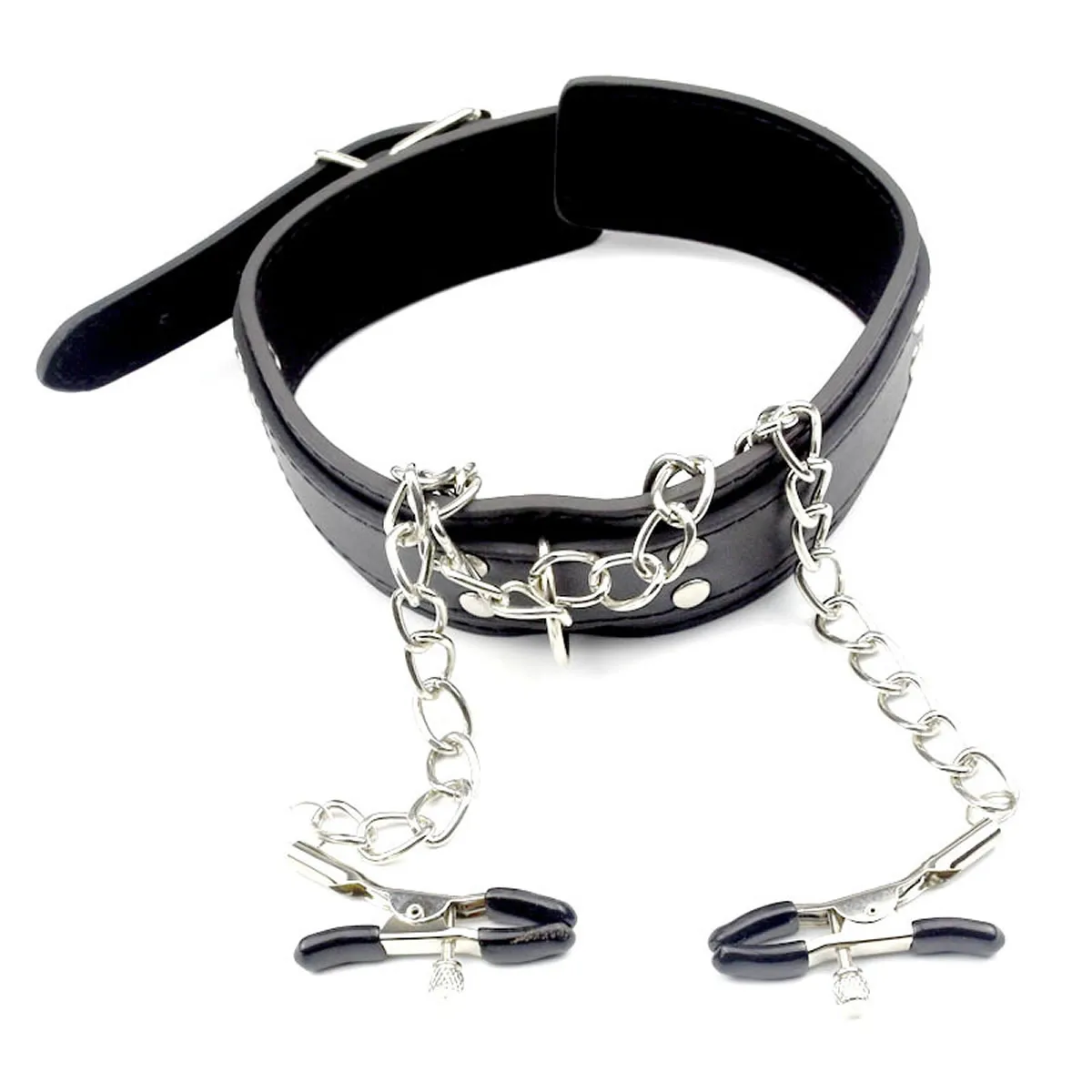 Leather Choker Collar with Nipples Breast Clamp Clip Chain Slave BDSM Sex Toys for Woman Couple Sex Tools Couples Adult Games Leather Choker Collar with Nipples Breast Clamp Clip Chain Slave BDSM Sex Toys for Woman Couple Sex Tools Couples Adult Games
