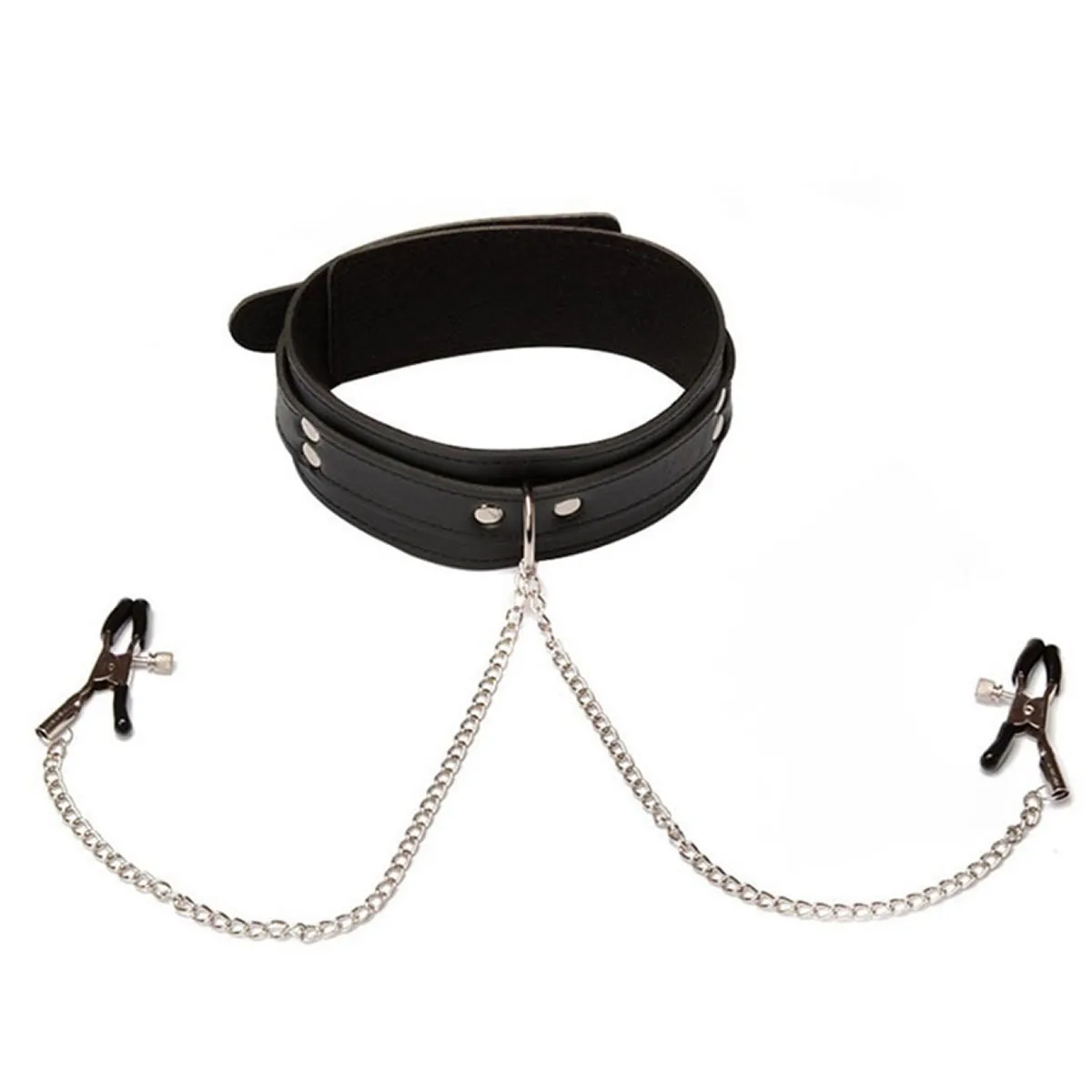 Leather Choker Collar with Nipples Breast Clamp Clip Chain Slave BDSM Sex Toys for Woman Couple Sex Tools Couples Adult Games Leather Choker Collar with Nipples Breast Clamp Clip Chain Slave BDSM Sex Toys for Woman Couple Sex Tools Couples Adult Games