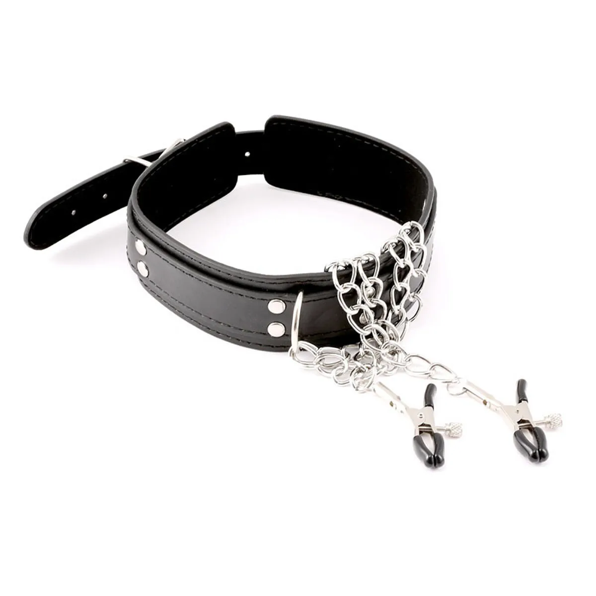 Leather Choker Collar with Nipples Breast Clamp Clip Chain Slave BDSM Sex Toys for Woman Couple Sex Tools Couples Adult Games Leather Choker Collar with Nipples Breast Clamp Clip Chain Slave BDSM Sex Toys for Woman Couple Sex Tools Couples Adult Games