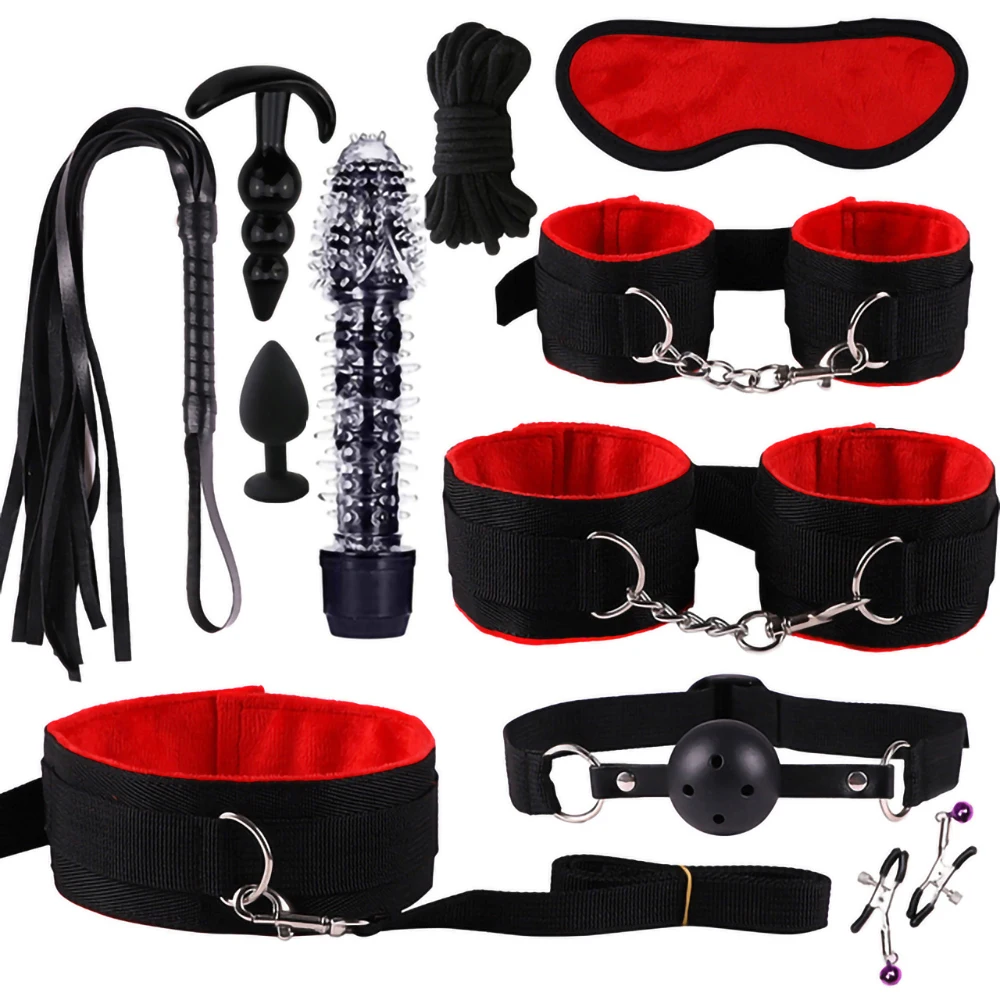 BDSM Bondage Sex Toys for Women sexy toys handcuffs for session Anal plug Vibrator female erotic accessories sexulaes toys 18