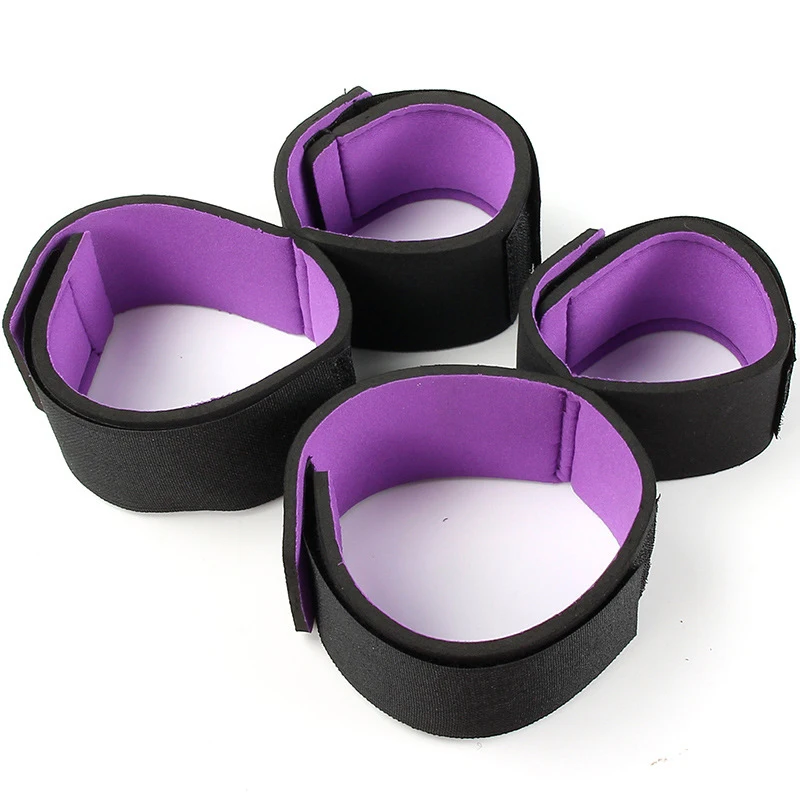 Sex Restraint Handcuffs Slave Tools Bdsm​ Sexy Wrist To Ankle Cuffs Open Leg Hand Toys Bondage for Couples Adult SM Fetish 18+