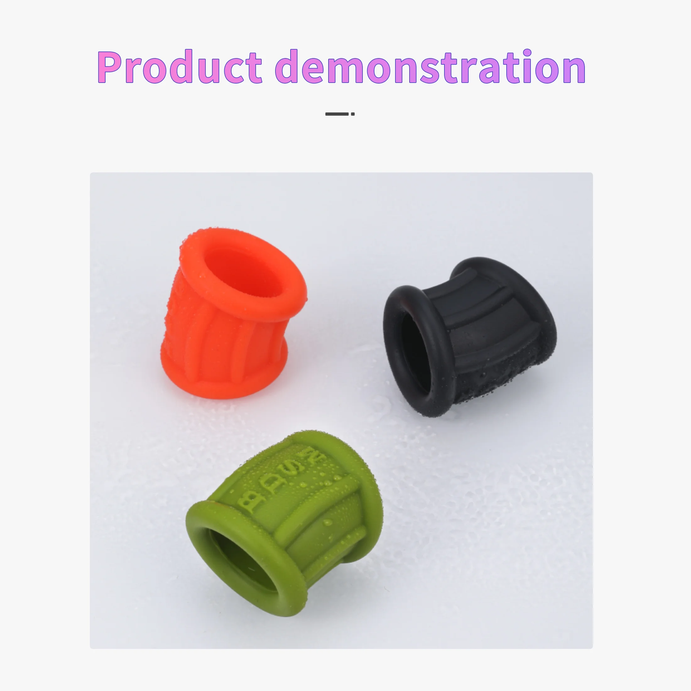 Masturbation Tool Ball Stretcher Scrotum Chastity Cage Penis Toy Ejaculation Delay Time Black Stretchable BDSM Sex Toys for Man
